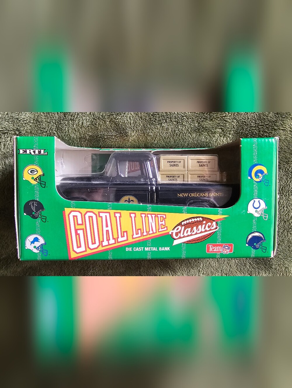 1994 Ertl Goal Line Classics New Orleans Saints die-cast metal bank